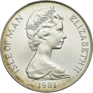 Isle of Man, Elizabeth II, 1 Surrey Crown 1981 - Royal Wedding