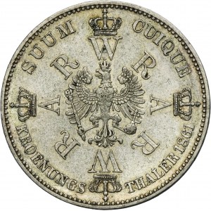 Germany, Kingdom of Prussia, Wilhelm I, Crown Thaler Berlin 1861