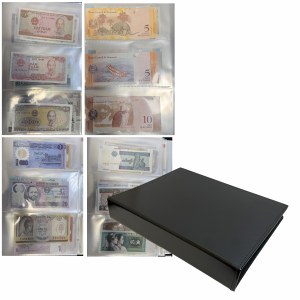 A binder with banknotes from Asia, Africa, South America and Europe SET (approx. 122 pcs.)