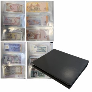 A binder with banknotes from Asia, Africa, South America and Europe SET (approx. 122 pcs.)