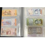 A binder with banknotes from Asia, Africa, South America and Europe SET (approx. 122 pcs.)