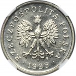 PRÓBA MIEDZIONIKIEL, 1 złoty 1995 - NGC MS66 - BARDZO RZADKIE