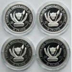 Set, Democratic Republic of the Congo, 20 Francs, Magnificent Reptiles 2013 (4 pcs.)