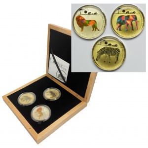 Set, Togo, 100 Francs CFA, Prismatic Wildlife (3 pcs.)
