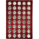 Set, USA and Russia, 1/4 Dollar and 5 Rouble (80 pcs.)