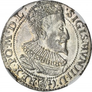 Sigismund III Vasa, 6 Groschen Marienburg 1596 - NGC MS62