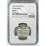 Sigismund III Vasa, 6 Groschen Marienburg 1596 - NGC MS62