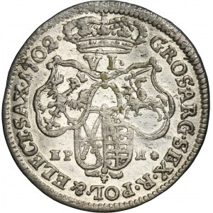 Augustus II the Strong, 6 Groschen Leipzig 1702 EPH