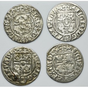 Set, Sigismund III Vasa, 3 Polker Bromberg 1620 and 1624 (4 pcs.)