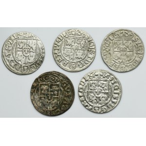Set, Poland and Riga under Sweden, 3 Polker Bromberg and Riga (5 pcs.)