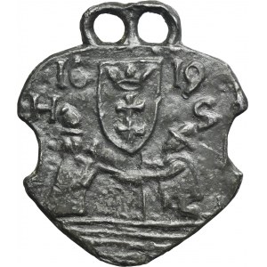 Danzig, Beggar's Badge 1619 HS - VERY RARE