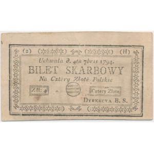 4 złote 1794 (2)(H)