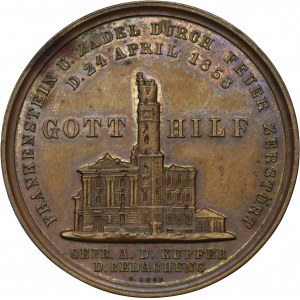 Silesia, Frankenstein, Medal from the destruction of the city 1858