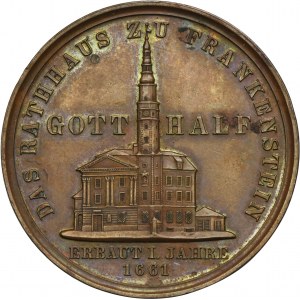 Silesia, Frankenstein, Medal from the destruction of the city 1858