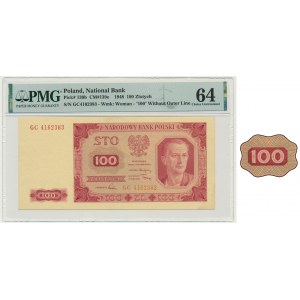 100 zloty 1948 - GC - PMG 64 - non encadré