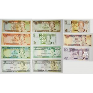Fidži, 1-10 USD (1987-2007) (11 kusov).