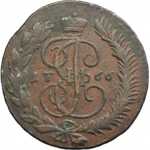 Russia, Catherine II, 5 Kopecks Jekaterinburg 1766 MM