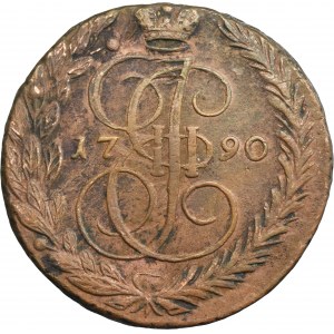 Russia, Catherine II, 5 Kopeck Jekaterinburg 1790 EM