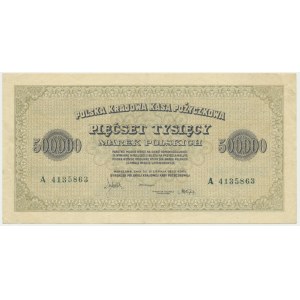 500 000 marks 1923 - A - 7 chiffres -