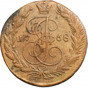 Russia, Catherine II, 5 Kopeck Jekaterinburg 1768 EM
