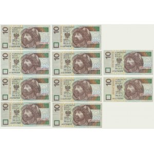 Zestaw, 10 złotych 1994 (10 szt.)