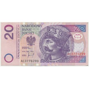 20 złotych 1994 - AC - rzadka seria