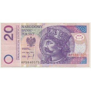20 złotych 1994 - AP - rzadka seria
