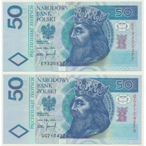 Zestaw, 50 złotych 1994 EY i GG (2 szt.)