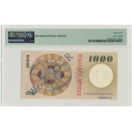 1.000 złotych 1965 - SPECIMEN - G 0000000 - PMG 67 EPQ - RZADKOŚĆ