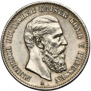 Germany, Kingdom of Prussia, Friedrich III, 2 Mark Berlin 1888 A