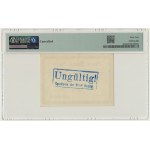 Danzig, 1 Mark 1914 - watermark spades - PMG 64 - with Ungültig -