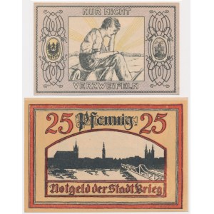 Brzeg, Ziębice, 25 fenig 1921 (2 ks).