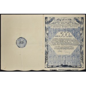 Zakłady Przędzalniczo-Tkackie w Krośnie S.A., 500 mkp 1921, Emisja I