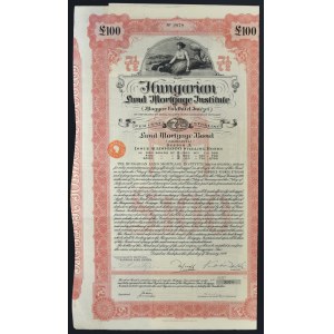Hungarian Land Mortgage Institute, 7,5% list zastawny, 100 funtów
