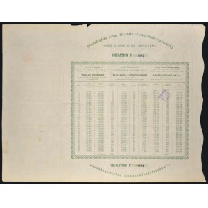 Varšavsko-vídeňská železnicová spoločnosť, 3% dlhopis 500 frankov 1860