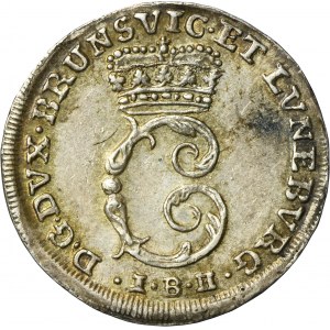 Nemecko, Brunswick-Wolfenbüttel, Karol I., 4 Mariengroschen Zellerfeld 1743 IAB