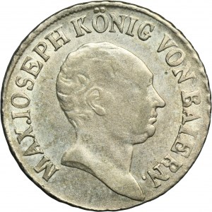 Germany, Kingdom of Bayern, Maximillian I Joseph, 6 Kreuzer Munich 1813