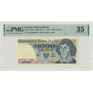 1.000 złotych 1975 - AU - PMG 35