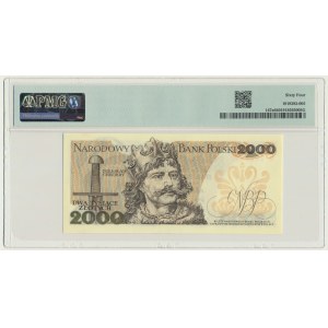 2.000 złotych 1977 - H - PMG 64 - RZADKIE