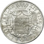 Nemecko, Sasko, Frederick August II, Drážďany Thaler 1850 F - VELMI ZRADKÉ