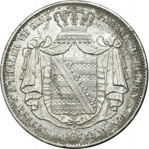 Germany, Kingdom of Saxony, Johann, 2 Thaler Dresden 1855 F