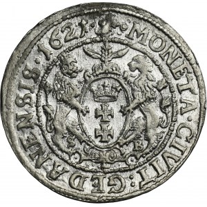 Sigismund III Vasa, 1/4 Thaler Danzig 1621 - RARE