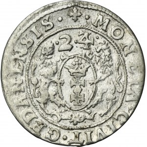 Sigismund III Vasa, 1/4 Thaler Danzig 1624/3 - PR•