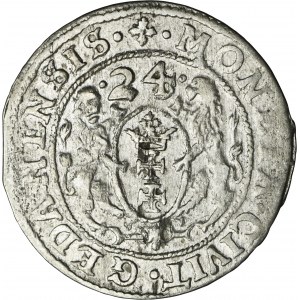 Sigismund III Vasa, 1/4 Thaler Danzig 1624/3 - PR•