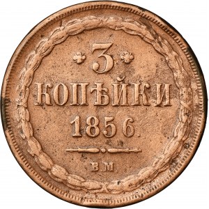 3 Kopiejki Varšava 1856 BM - RAIDING