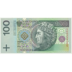 100 złotych 1994 - YK - seria zastępcza -