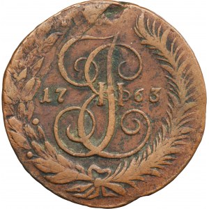 Russia, Catherine II, 5 Kopeck Siestroretsk 1763 CM