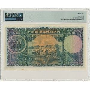 Latvia, 500 Latu 1929 - A - PMG 35