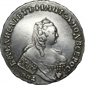 Russia, Elizabeth, Rouble Moscow 1754 MMД ЕI