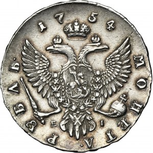 Russia, Elizabeth, Rouble Moscow 1754 MMД ЕI